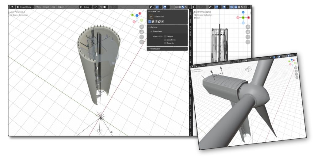 illustration de modélisations